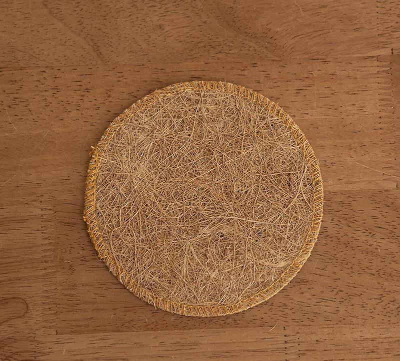 Retro Organic Loofah Sponge Cup Teapot Mat Durable Natural Kitchen Coaster Eco-friendly Teaware Tray Accessory Tea Ceremony