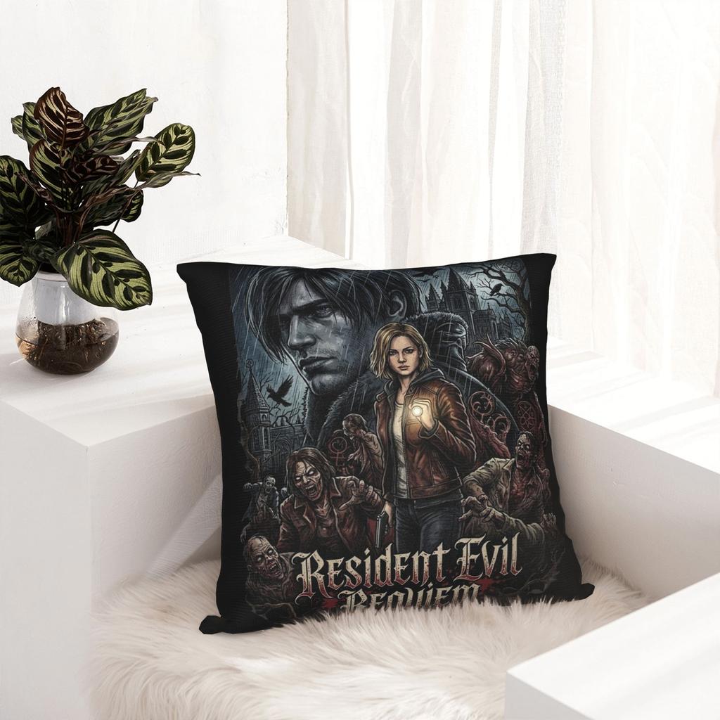 Decorative Pillow Cover Residents Evils 9 Requiem Product Home Games Pillow Case Cover Square Multi Size