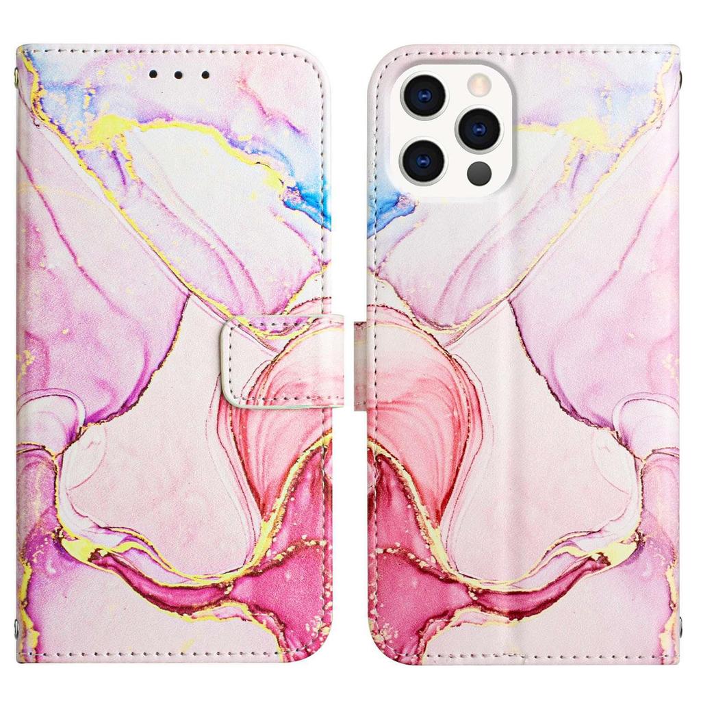 Suitable For IPhone 15 Pro+Max Phone Case With Stand 14 Marble 12 PRO Flip Cover Protective Case
