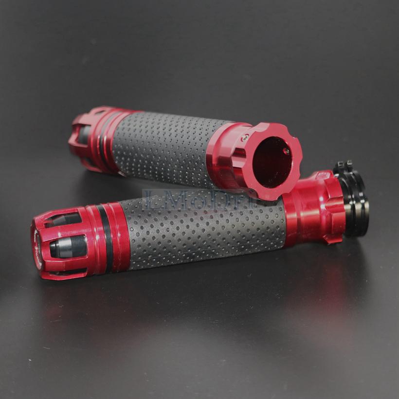 Motorcycle 7/8" 22MM Handlebar Grips Universal Handle Bar End Skid Hand Grip CNC