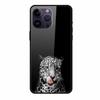 Phone Case for Apple Iphone 15 Pro 15 Plus Tempered Glass Hard Back Cover for Iphone 15 Pro Max Iphone15 Wolf  Lion Funda Capa