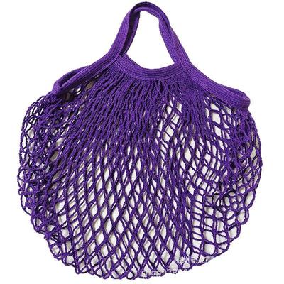 Borsa a Rete Portatile Compatta 100% Cotone - Logo Personalizzabile, Perfetta per la Frutta