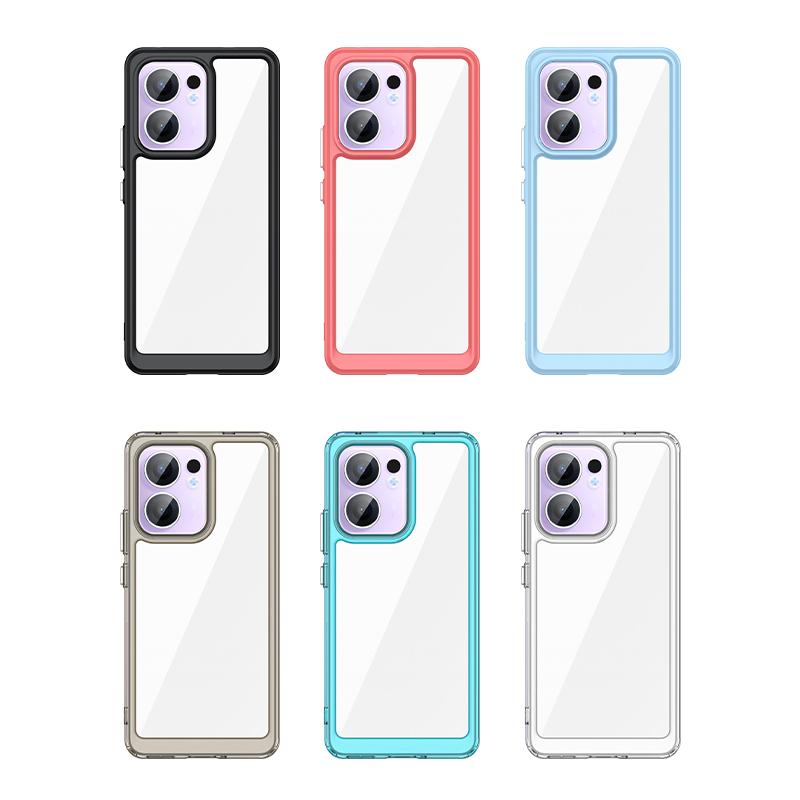 Für Reno 13F Hülle Abdeckung OPPO Reno 13F Capas Stoßfeste Handy Bumper Rückseite Klar Transparent Mehrfarbig Fundas Reno 13F Reno13F