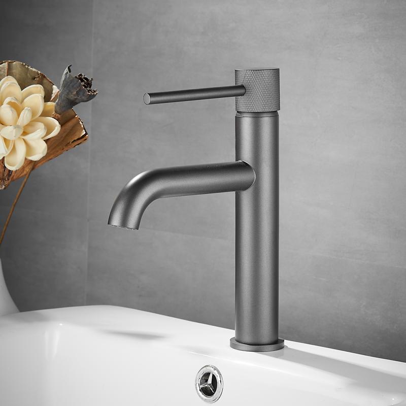 Basin Faucet Brushed Gold Bathroom Faucet Tap Bathroom Sink Faucet Single Handle Hole Deck Vintage Wash Hot Cold Mixer Tap Crane