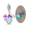 Sommer Original 925 Silber Charm Perlen Anhänger Meeresstil Schildkröte Seestern Fisch Charm Für Halskette Armband Schmuck Geschenk