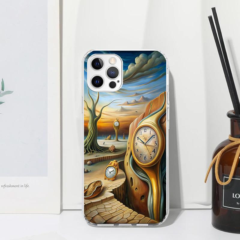 Salvador Dali Art Phone Case For Iphone 17 Air 16 15 Plus 16E 14 Pro Max 13 Mini 12 11 7 8 SE Fundas Soft Back Cover 17 Air 16 1