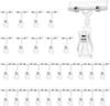 10/5PC Sign Clips for Retail Display Double Sided Sign Holder Clips Clear Acrylic Price Sign Clamps Merchandising Rotatable Clip