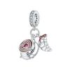 Copper Craft Can Be Opened Notebook Computer Beads Coffee Cup Pendants Beads Fit Bracelet Jewellery Handmade Making Women
