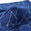 Men Boxer Underwear Elastic Mid-Waist Design Tight Cut Shorts Briefs Lines Print U-Convex Panties