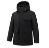 Unisex Thickened Hooded Double Zipper Graphene White Duck Down Jacket