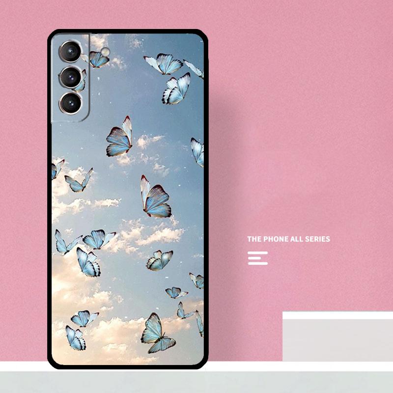 Butterfly Phone Case For Samsung Galaxy S26 S25 S24 S20 S21 S22 S23 Ultra S10 Plus S25 FE Cover Coque