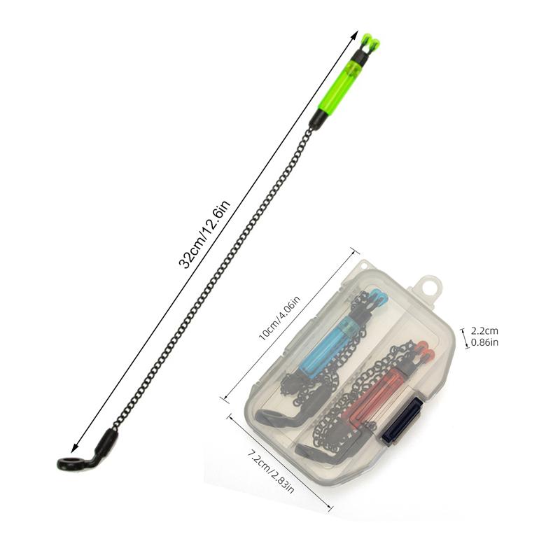 2Pcs Carp Fishing Swingers Drop Off Bobbins With Box For Fishing Alarm Indicator For Fishing Alarms Bite Indicator