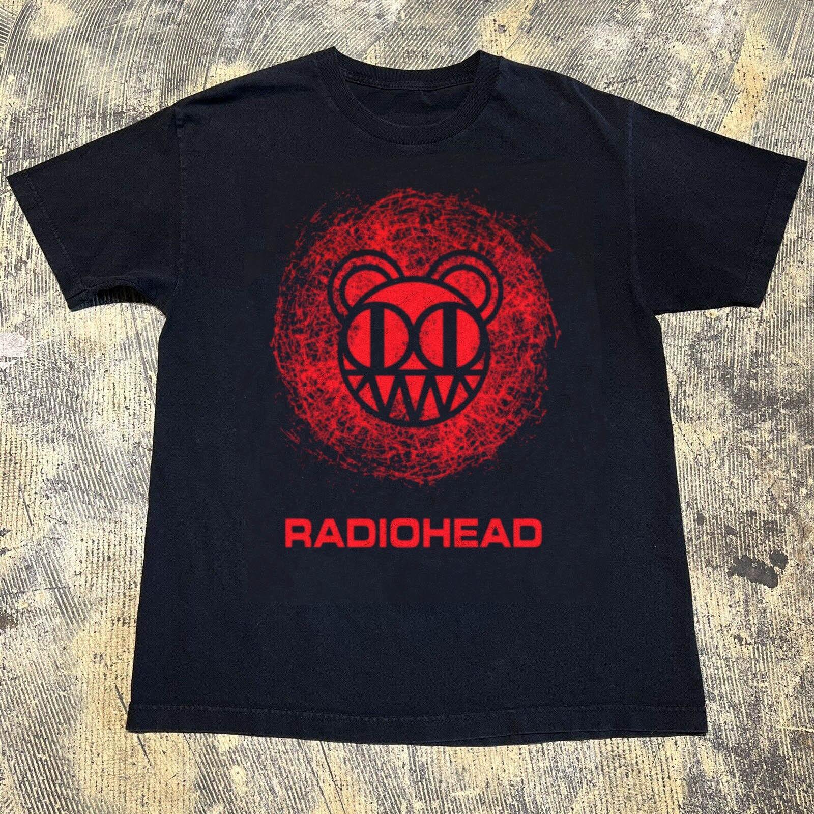 NEW!!! Radiohead Modified Bear Logo Rock Band Black Unisex T-shirt Size S-5XL L