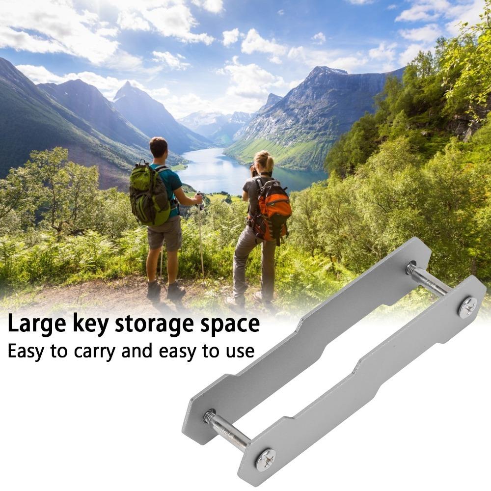 Aluminum Alloy Key Organizer Multifunction Keychain Organizer Compact Key Holder Daily Carr