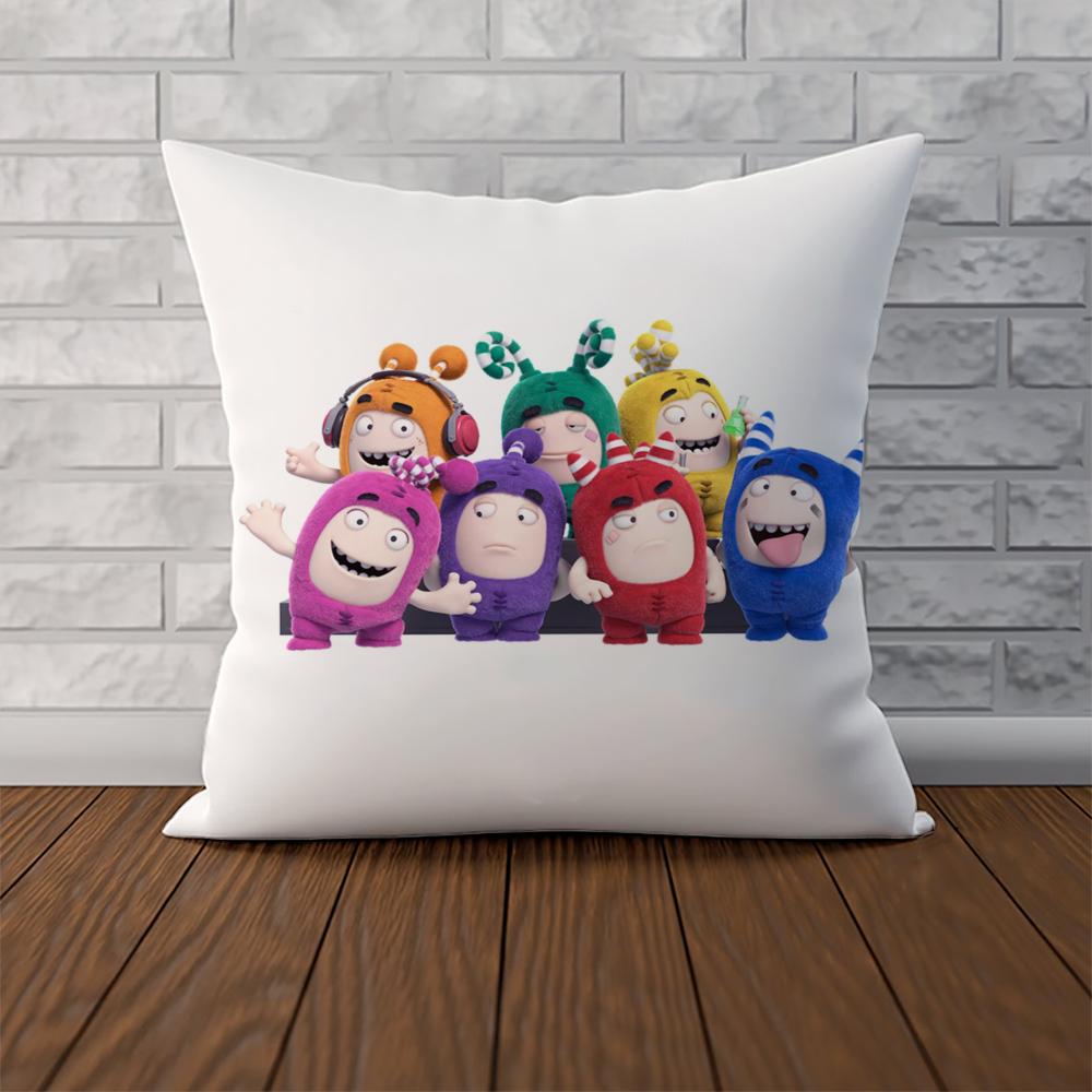 Oddbobs Pillow Case For Car Sofa Decorative Home Doublesided Print Plush Square Throw Pillow Cushion Cover