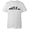 Evolution of Unisex Mower T Shirt Unisexs Black Funny Gardening Lawn Mowing Graphic