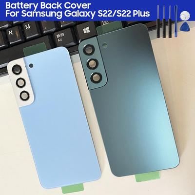 Rückseitige Abdeckungen Akkudeckel Gehäuse Für Samsung Galaxy S22 5G SM-S901B S22+ 5G S22 Plus SM-S906B Rückseitige Glasabdeckung