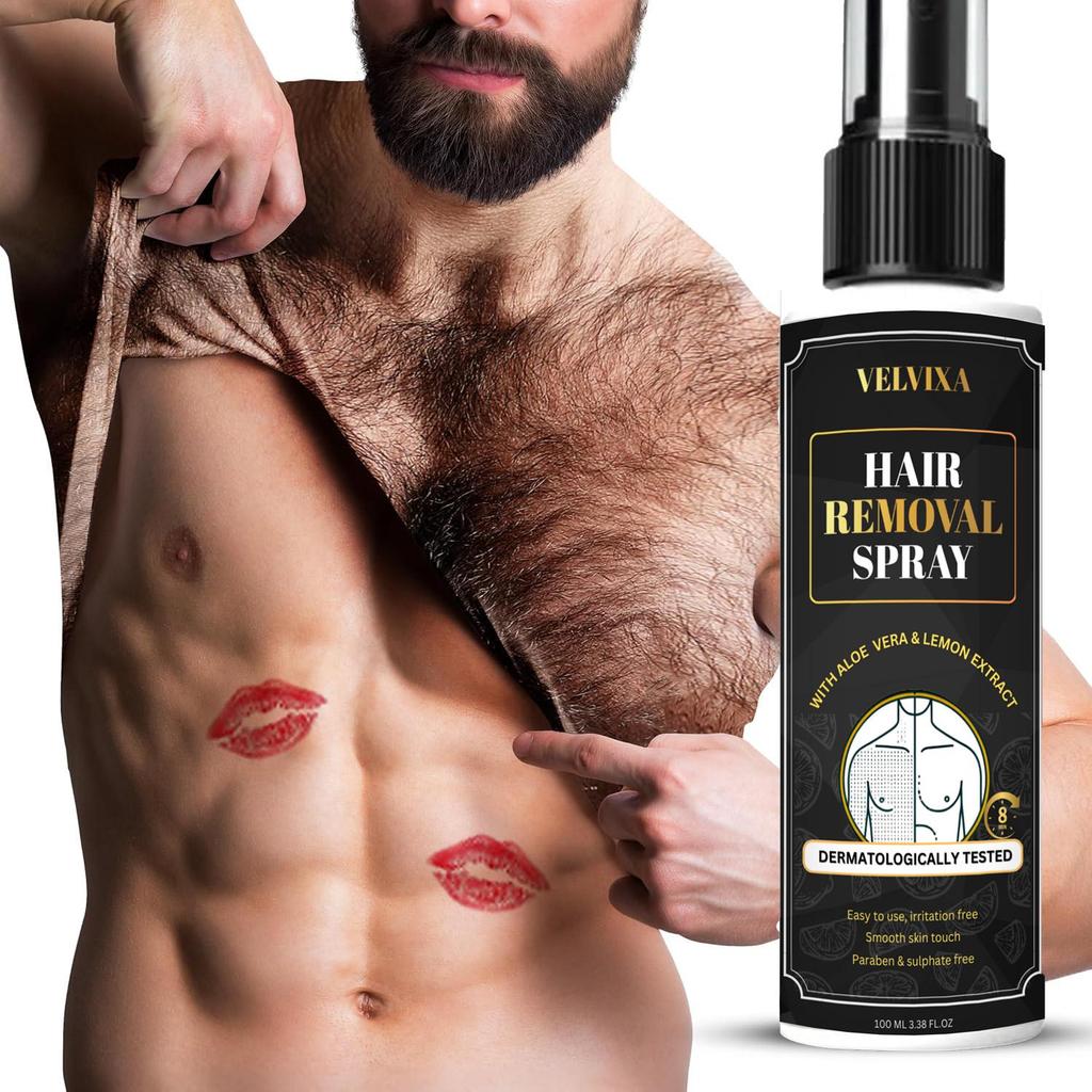 Hair Removal Cream Spray for Men & Women Painless Full Hair Removal Spray for Chest, Back, Legs, Result Hair Remover Spray - 100ml