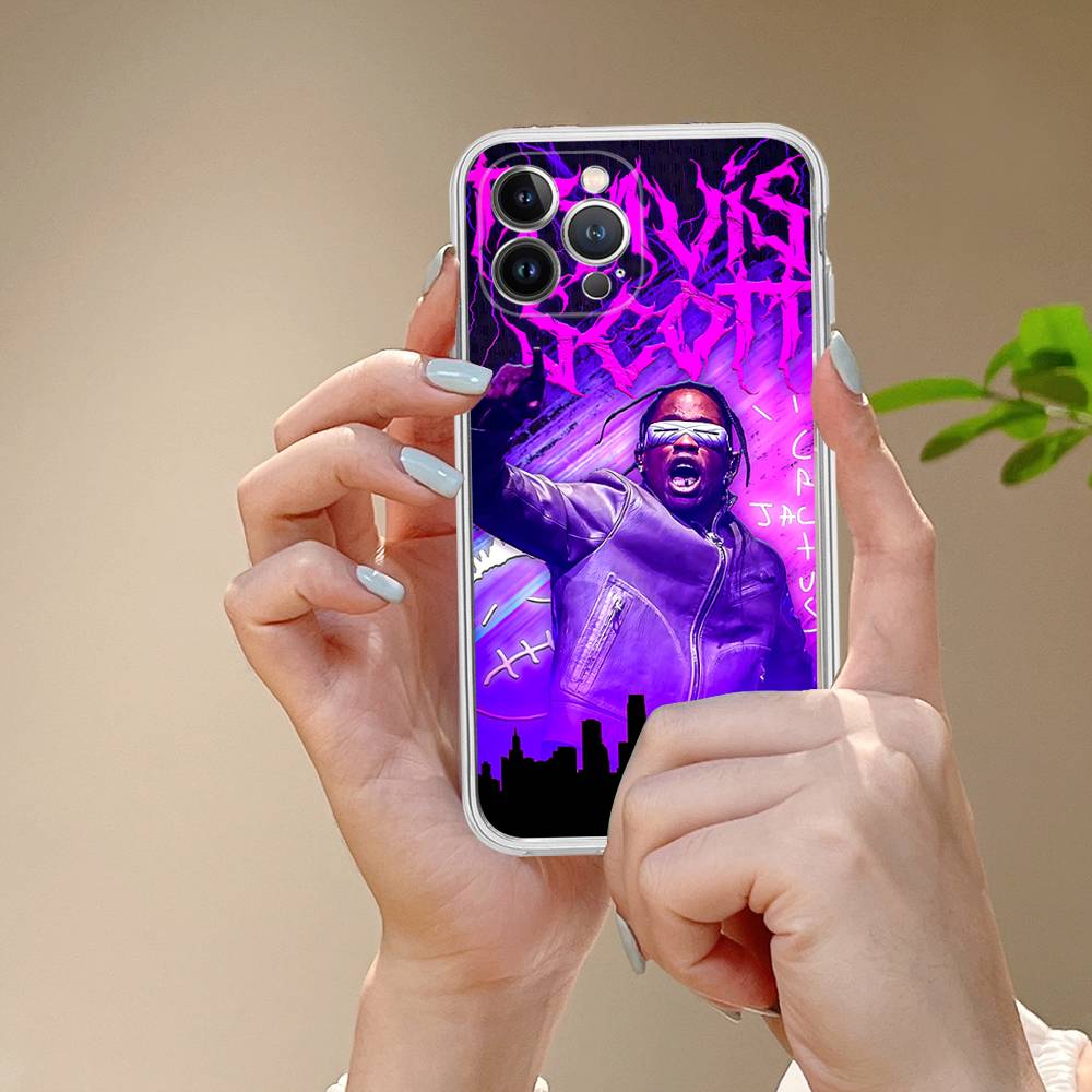 T-Travis S-ScottS Singer For IPhone 17 16 15 14 13 12 11 Pro Max Plus Phone Case High End Silicone