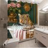 Lussuoso Leopardo nella Vasca da Bagno Tenda da Doccia Impermeabile per Arredo Bagno Moderno, Elegante e Resistente, Perfetta per Uso Domestico