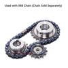 1pc 06B Industrial Drive Sprocket Wheel 45# Steel Chain Gear 10 11 12 13 14 15 16 17 18 19 20 21 22 23 24 25 Teeth Bore 10-32mm