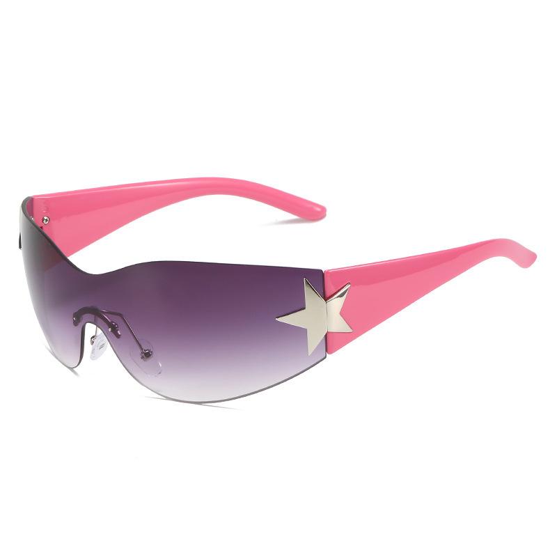 

Y2K Sports Sunglasses with Star Design Regular