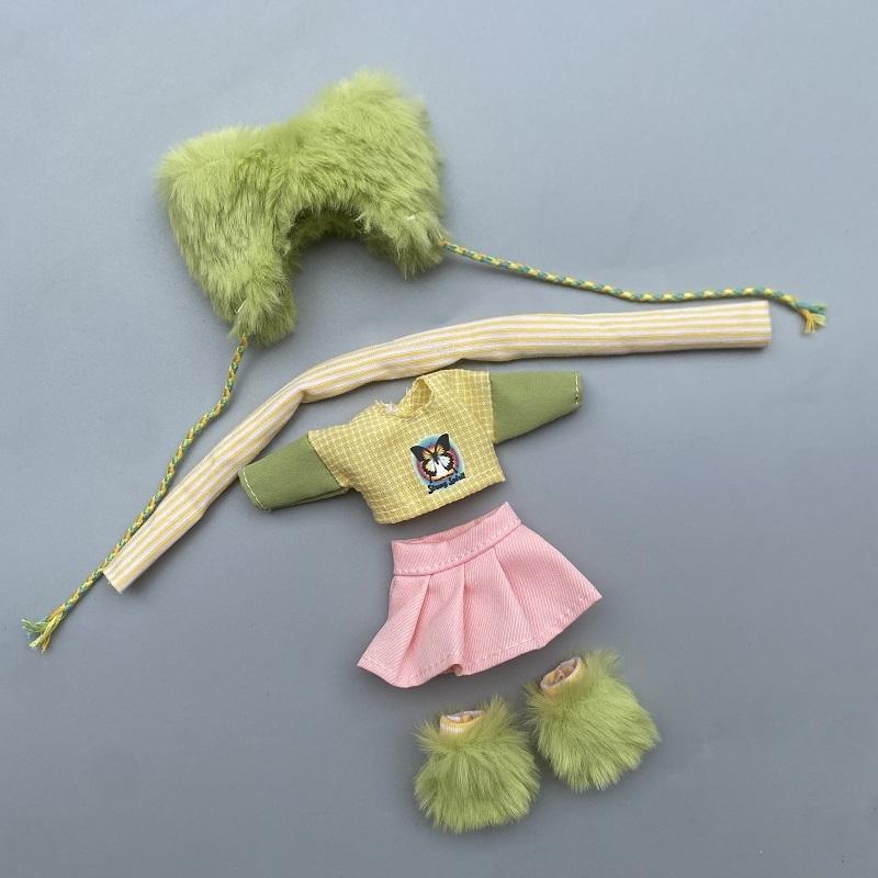 16-17cm Doll Clothes(NO Doll), Cute Dolls Outfit Accessories 2025 Fashion Style