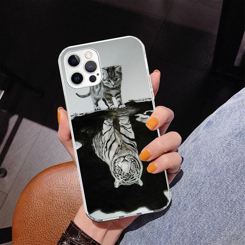 Cool Animal Big Cat Tiger Phnoe Case for Iphone 17 Air 16 16E 11 12 13 Mini 14 Plus 15 Pro Max 7 8 + SE 2020 Phone Cover Coque 1