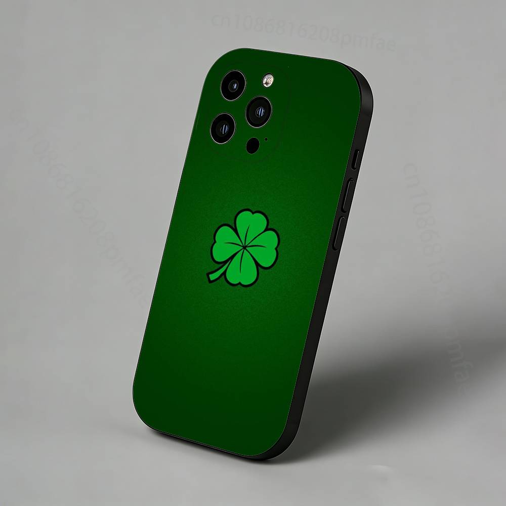 

Lucky clover iPhone Case For 17,16,15,14,13,12,11 Pro,Max,Plus,X,XS,XR,SE,Mini Back Protector Cover iPhone14ProMax