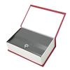 Book Safe Storage Box with Keys Stainless Steel Secret Hidden Book Shape Case for Home Office Shop