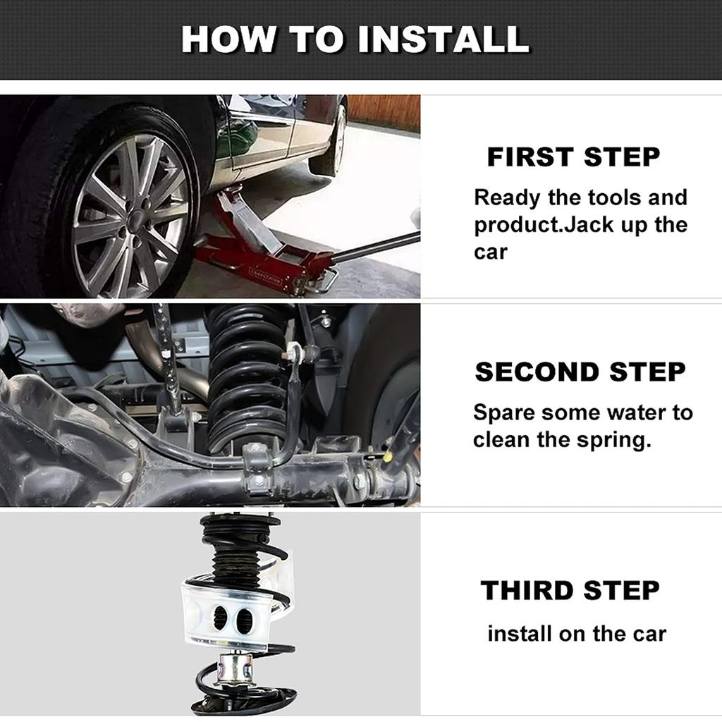 ledmomo 2pcs Rubber Spacer Spring Rubber Universal Car Rubber Spring Car Harmonic Suspension Spacer