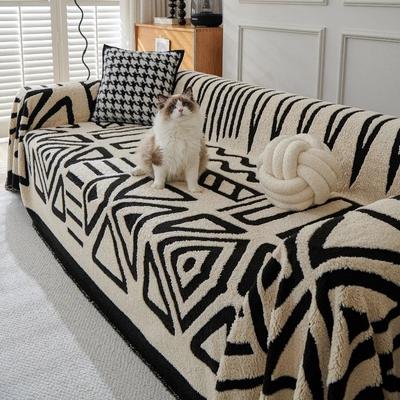 Nordic Kwast Worpdeken Volledige Vier Seizoenen Katoen Sofa Hoes Handdoek Stof Anti-kat Krab Beschermhoezen Sofa Deken Tapijt
