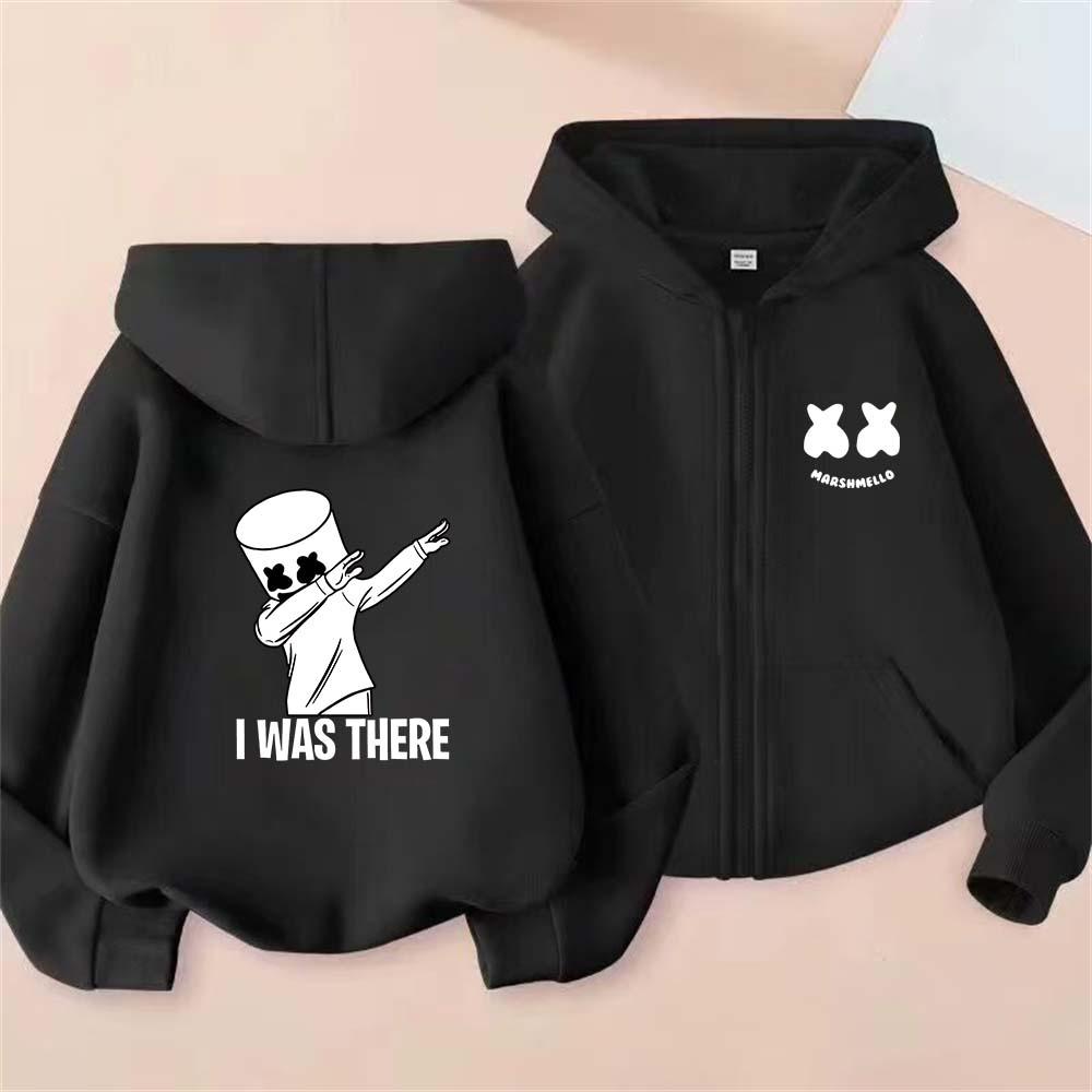 Modischer Herbst Winter Langarm Lustiger Cartoon Aufdruck Hoodie Bequemer Warmer Pullover Sportlich Lässig Kinder Reißverschluss Jacke Hoodie