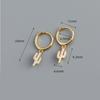 ANENJERY Micro Zircon Cactus pendentif boucles d'oreilles femme mignon Simple Trandy oreille bijoux