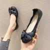 Fashion Soft Soled Comfortable Flat Shoes New Spring Summer Casual Versatile Butterfly Knot Women's Non Tiring Single Shoes