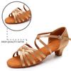 Salsa Latin Ballroom Dance Shoes 4cm Heels Dancing for Women Girls Practicing Dance Shoes