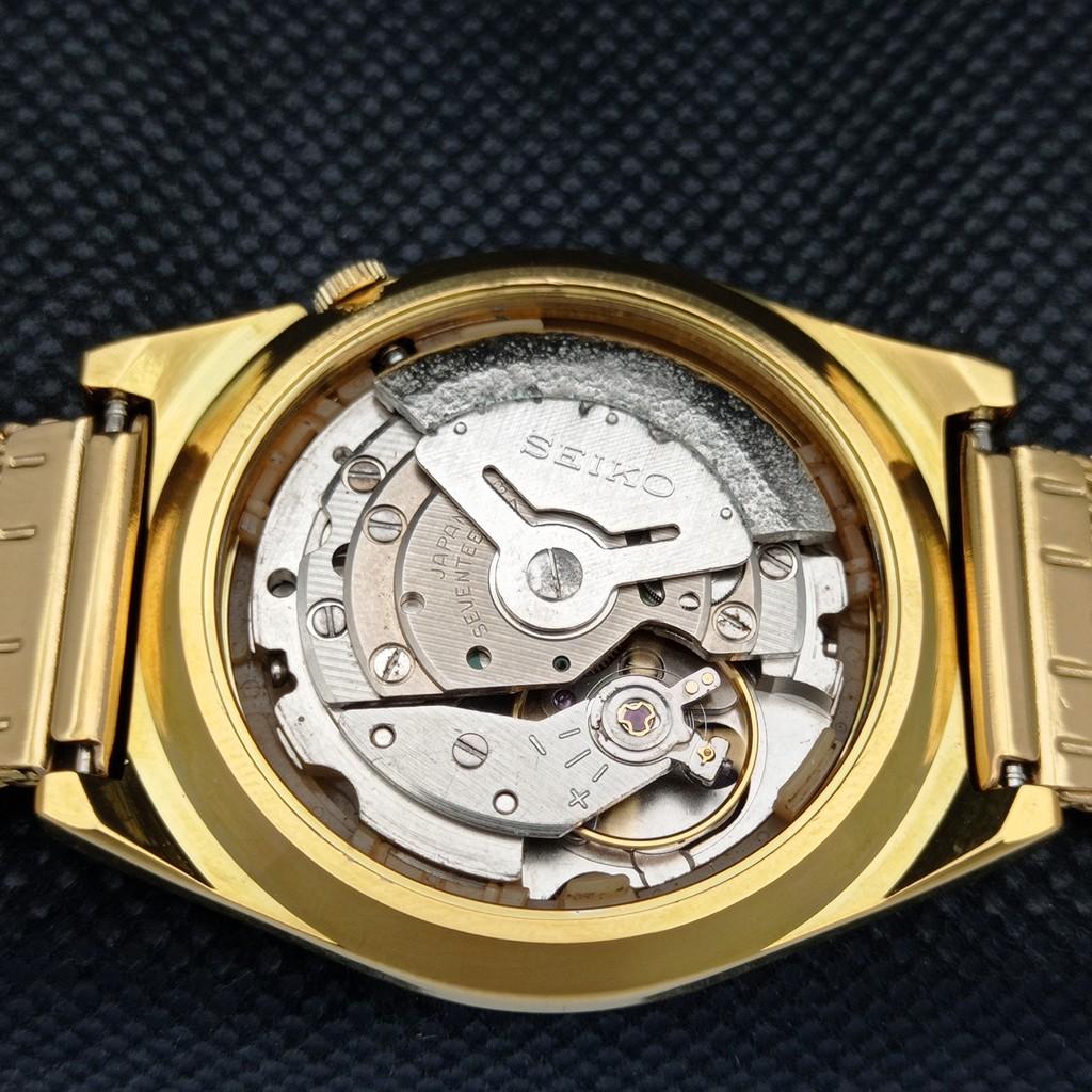 REFURBISHED VINTAGE SEIKO 5 AUTO 6309A JAPAN MENS DAY/DATE BLACK WATCH A309510-2 Seiko-a309510