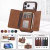 Leather Multi Wallet Cards Holder Phone Case for IPhone 17 Air 16E 16 Pro Max 15 Plus 14 13 12 Mini 11 XR X XS Protective Cover