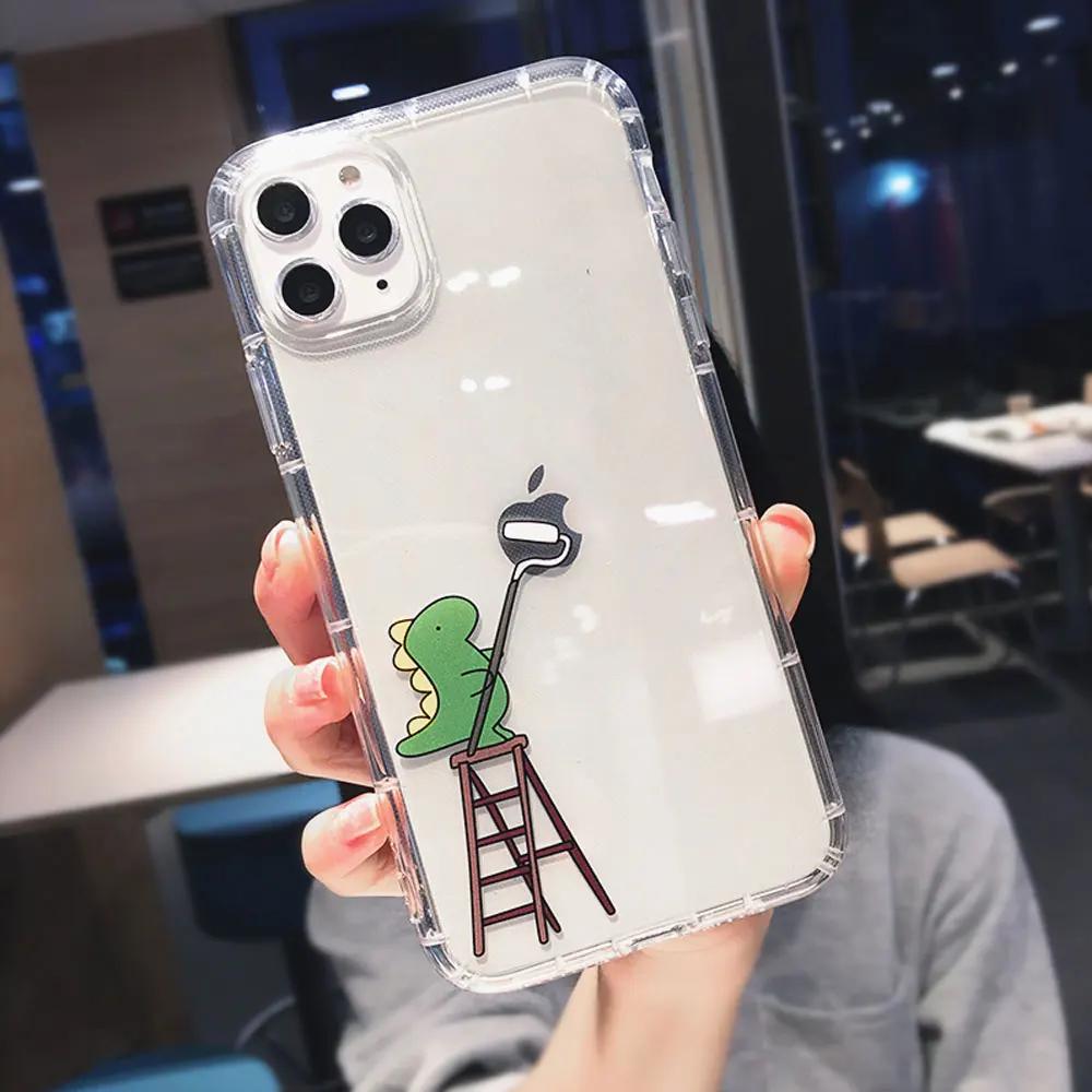 Cute Dinosaur Couple Phone Case For Samsung Galaxy S22 S26 S23 S24 S25 Ultra Plus Cartoon Cover For Galaxy S24+ S23+ S22+ Fundas