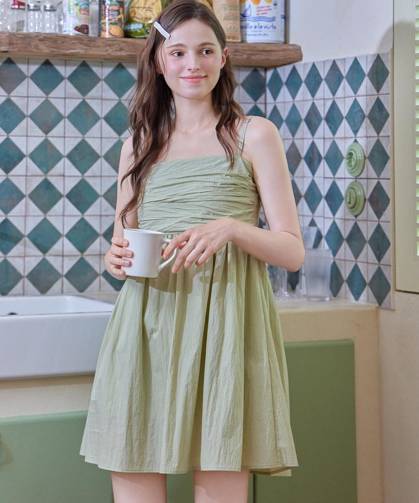 Eosseu Sleeveless Flare Mini Dress (Mint)