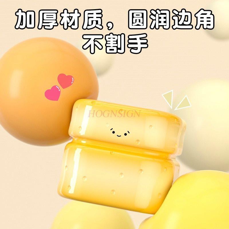 1pcs Cream Bread Makeup Brush Holder Cute Pen Holder Ornament Cute Desktop Organizer Storage Box