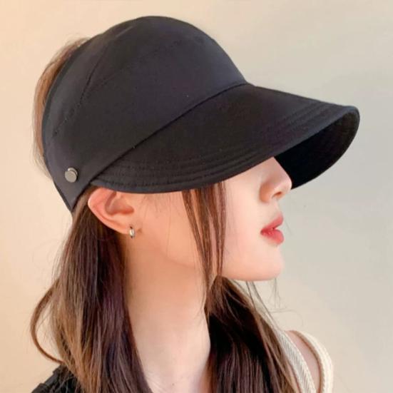 Women Sun Hat Hollow Dome Extended Brim Sun Protection Hat with Large Brim Outdoor Activities Breathable Hat