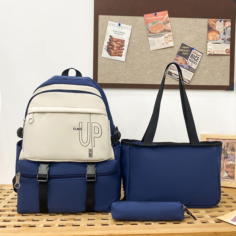 Three-Piece Backpack Set Large Capacity Student Schoolbag Junior Senior High School Backpack for Gilrs