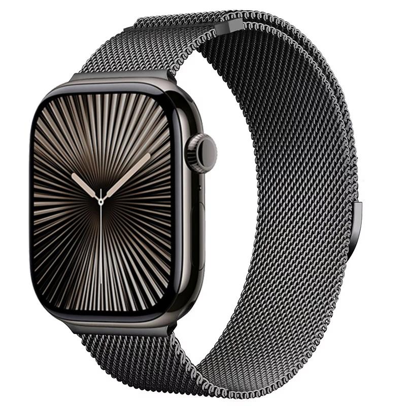 Milanese hurkos szíj Apple Watch Band Ultra 49mm 10 9 8 7 46mm 42mm 45mm 41mm mágneses karkötő iWatch 6 5 4 SE 44mm 40mm öv