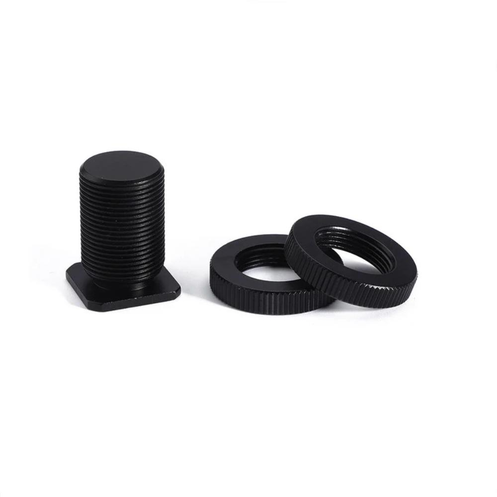 Metal Hot Shoe Mount Adapter 5/8-27 Male to 1/4 3/8 M6 Female Thread Screw Microphone Holder Converter for Mic Stand DSLR Camera Photography Accessory