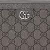 Gucci Ophidia Double G Logo Zip Closure Canvas And Leather Travel Bag Women Bags Gray 751610-UULBN-1244