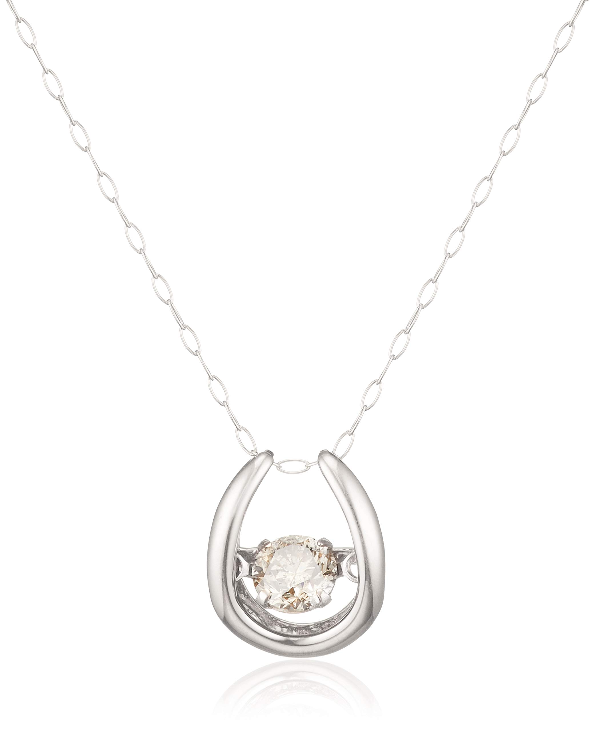 

Платиновое бриллиантовое колье DFTW1564PT [D Collection] D-COLLECTION 0.3ct (Танцующий камень)