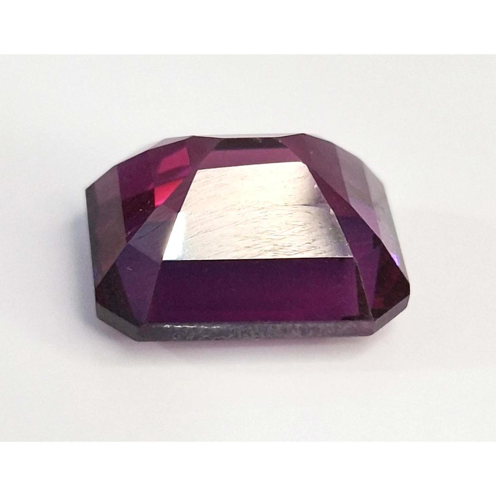 Rhodolite Garnet Natural 12-14 Ct Emerald Cut Fabulous Certified Loose Gemstone