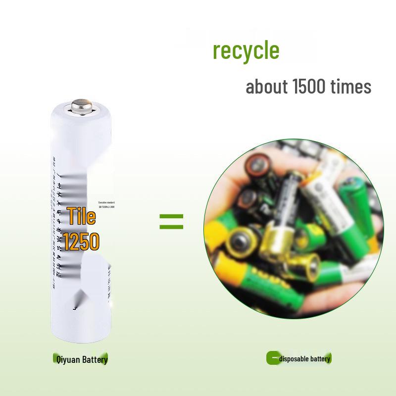 Qiyuan AAA Ni-MH 1250mAh Rechargeable Battery 1.2V for Toys, Mice & Remotes