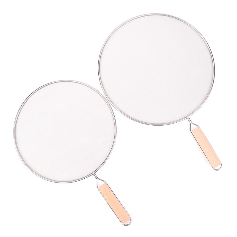 Cooking Frying Stainless Steel Anti Splatter Guard Oil Net Grease Splatter Screen Pan Mesh Guard Screen Splash Cover